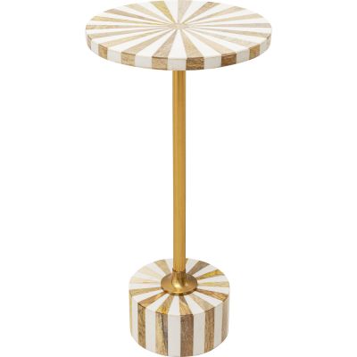 Приставний столик Domero Cirque Gold White d:25cm 86571 у Києві купити kare-design меблі світло декор