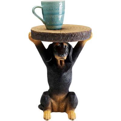 Столик приставний KARE DESIGN Animal Bassotto, d:32, (чорно-коричневий) 87769 в Киеве купить kare-design мебель свет декор