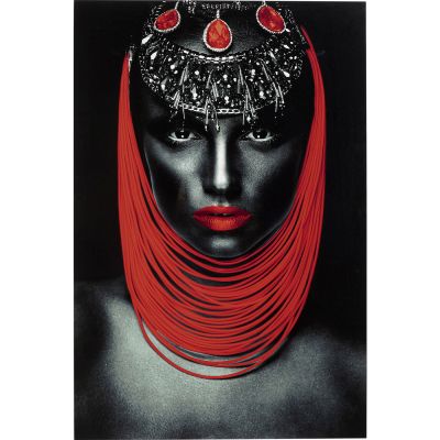 Картина на склі Lady Red Lips 80х120 52553 у Києві купити kare-design меблі світло декор