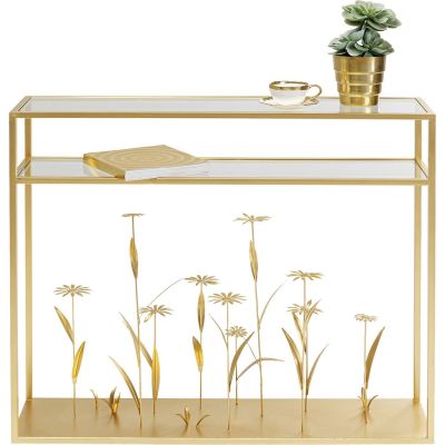 Консольний столик Flower Meadow Gold 100см 85066 у Києві купити kare-design меблі світло декор