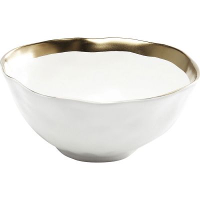 Чаша декоративна KARE DESIGN Bell White, d:15, (біло-золотий) 60501 в Киеве купить kare-design мебель свет декор