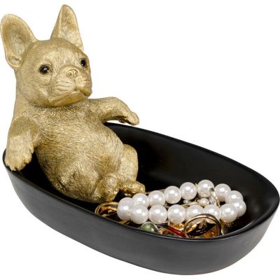 Чаша декоративна KARE DESIGN Bathing Bulldog, 21 см, (чорно-золотий) 57786 у Києві купити kare-design меблі світло декор