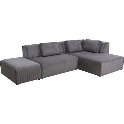 Кутовий диван Infinity Ottomane Cord Grey Right 87399 у Києві купити kare-design меблі світло декор