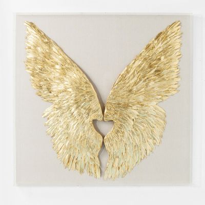 Украшение настенное Wings Gold White 120x120cm 60923 в Киеве купить kare-design мебель свет декор