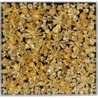 Настінна прикраса панно Gold Flower 60х60 см. 51626 у Києві купити kare-design меблі світло декор