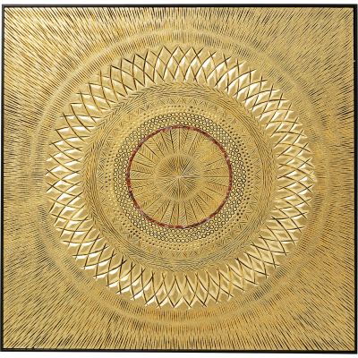 Настінна прикраса панно Art Geometric Circle Gold 120х120 см. 52767 у Києві купити kare-design меблі світло декор