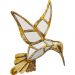 Украшение настенное Colibri 41см. Hummingbird Mirror