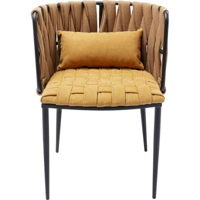 Стілець з подушкою з підлокотниками KARE DESIGN Cheerio Yellow incl. Cushion, (жовтий) 83643 в Киеве купить kare-design мебель свет декор
