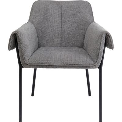 Стілець з підлокотниками KARE DESIGN Bess Grey, (сірий) 86388 в Киеве купить kare-design мебель свет декор