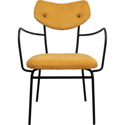 Стілець з підлокотниками KARE DESIGN Viola Yellow, (жовтий) 87469 в Киеве купить kare-design мебель свет декор