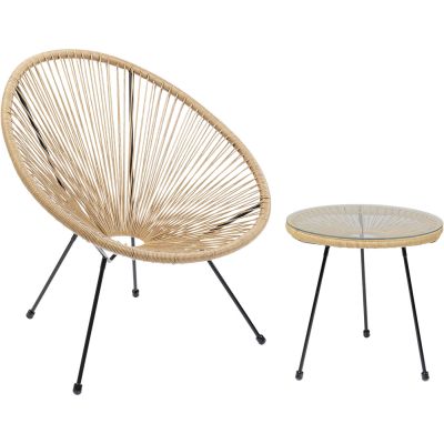 Набор стул и столик Acapulco Nature (2/parts) 47405 в Киеве купить kare-design мебель свет декор