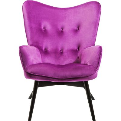 Кресло Black Vicky Velvet Purple 82662 в Киеве купить kare-design мебель свет декор