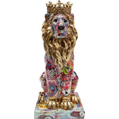 Декоративна фігура Graffiti King Lion 29cm, (різнокольоровий) 56922 в Киеве купить kare-design мебель свет декор