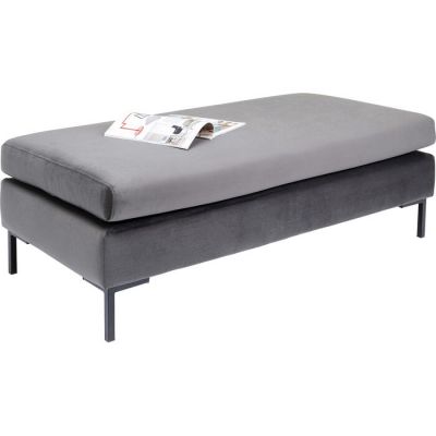 Пуф прямокутний KARE DESIGN Gianni Velvet Grey Black, (сірий) 86522 в Киеве купить kare-design мебель свет декор