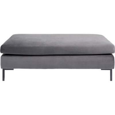 Пуф прямокутний KARE DESIGN Gianni Velvet Grey Black, (сірий) 86522 в Киеве купить kare-design мебель свет декор