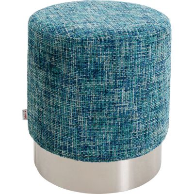 Пуф KARE DESIGN Berry High Silver Light Blue, d:39, (синій) 70537 в Киеве купить kare-design мебель свет декор
