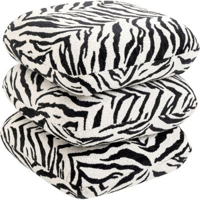 Пуф KARE DESIGN Pepino Tiger Black, 45x45 см, (чорно-білий) 71582 в Киеве купить kare-design мебель свет декор