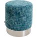 Пуф KARE DESIGN Berry High Silver Light Blue, d:39, (синій)