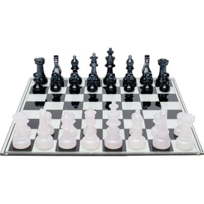 Шахи KARE DESIGN Chess Transparent, 60х60 см, (чорно-білий) 54820 в Киеве купить kare-design мебель свет декор