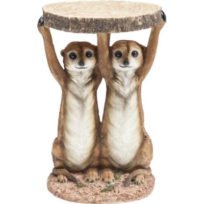 Столик приставний фігурний KARE DESIGN Animal Meerkat Sisters, d:33, (коричневий) 79748 в Киеве купить kare-design мебель свет декор