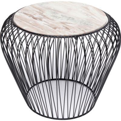Столик приставной Beam Grey Marble Black d:43cm 84093 в Киеве купить kare-design мебель свет декор