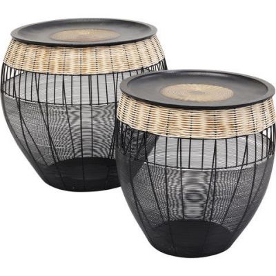 Приставний столик African Drums  (2/Сет) 84390 у Києві купити kare-design меблі світло декор