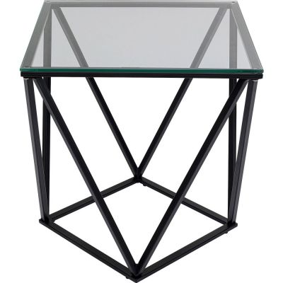 Приставний столик Cristallo Black 50х50см 85603 у Києві купити kare-design меблі світло декор