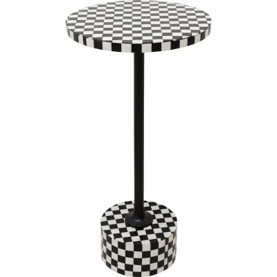 Приставний столик Domero Chess Black White d:25cm 86569 у Києві купити kare-design меблі світло декор