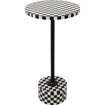 Столик приставний круглий KARE DESIGN Domero Chess Black White, d:25, (чорно-білий) 86569 в Киеве купить kare-design мебель свет декор