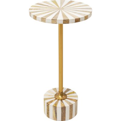 Столик приставний круглий KARE DESIGN Domero Cirque Gold White, d:25, (біло-золотий) 86571 в Киеве купить kare-design мебель свет декор