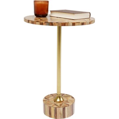 Столик приставний круглий KARE DESIGN Domero Geo Brown, d:40, (коричневий) 86728 в Киеве купить kare-design мебель свет декор
