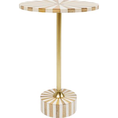 Приставний столик Domero Cirque Gold White d:40cm 86729 у Києві купити kare-design меблі світло декор