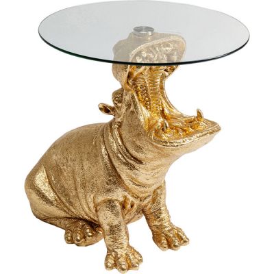 Столик приставний фігурний KARE DESIGN Sitting Hippo, d:48, (золотий) 86710 в Киеве купить kare-design мебель свет декор