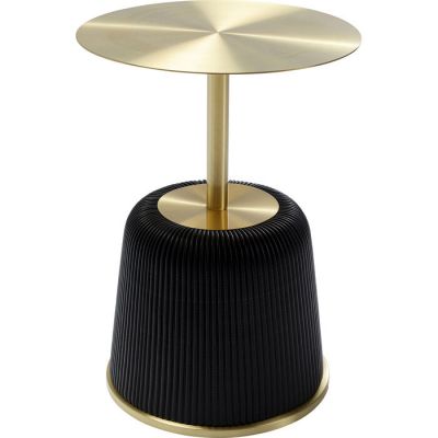 Столик приставний круглий KARE DESIGN Endless Vegas Black, d:40, (чорно-золотий) 87133 в Киеве купить kare-design мебель свет декор