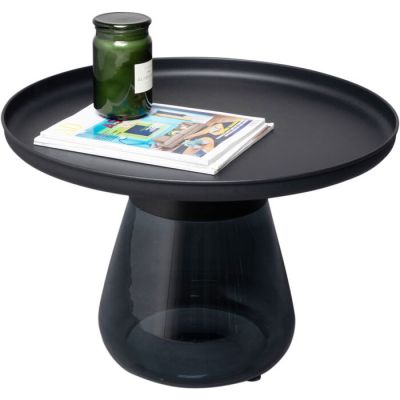 Столик приставний круглий KARE DESIGN Bottiglia Smoke, d:60, (чорний) 87470 в Киеве купить kare-design мебель свет декор