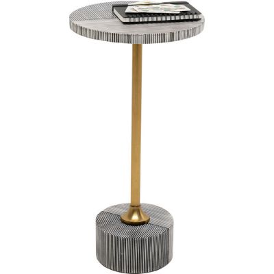 Столик приставний KARE DESIGN Domero Double Gold, d:25, (біло-чорний) 70328 у Києві купити kare-design меблі світло декор