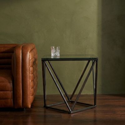 Столик приставний KARE DESIGN Cristallo Graphite, 50x50 см, (чорний) 70377 в Киеве купить kare-design мебель свет декор