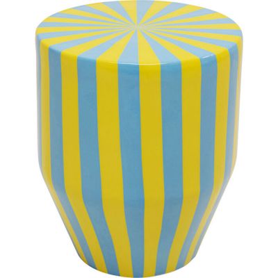 Столик приставний KARE DESIGN Candy Stripes Blue, Ø30 см, (різнокольоровий) 70802 в Киеве купить kare-design мебель свет декор