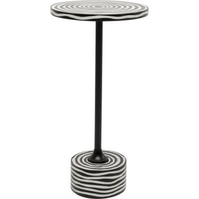 Столик приставний KARE DESIGN Domero Swirl Black, d:25, (біло-чорний) 71120 у Києві купити kare-design меблі світло декор