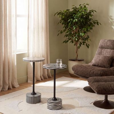 Столик приставний KARE DESIGN Domero Double Black, d:25, (чорно-білий) 71121 у Києві купити kare-design меблі світло декор