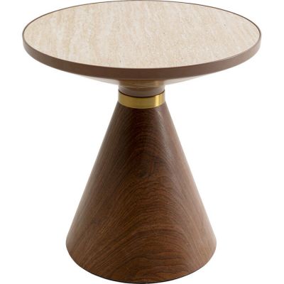 Столик приставний KARE DESIGN Cono Walnut Travertin , d:50, (світло-коричневий) 71333 в Киеве купить kare-design мебель свет декор