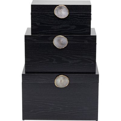 Скриньки Nifty Black (3/Set), (чорний) 56262 у Києві купити kare-design меблі світло декор
