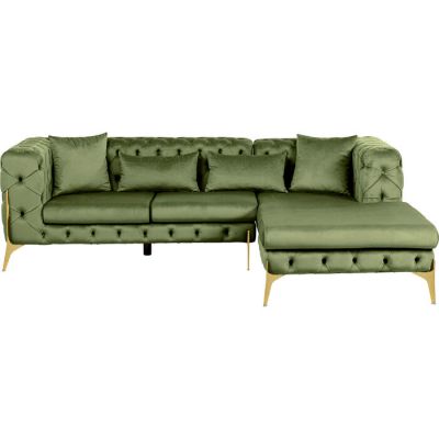 Corner Sofa Bellissima Velvet Green Right 87395 в Киеве купить kare-design мебель свет декор