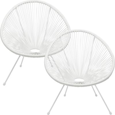 Armchair Acapulco Mono White 2/Set 47421 у Києві купити kare-design меблі світло декор