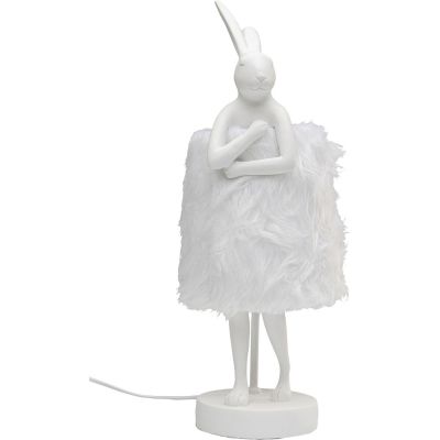 Table Lamp Animal Rabbit Fur White/Silver 50cm 56671 у Києві купити kare-design меблі світло декор