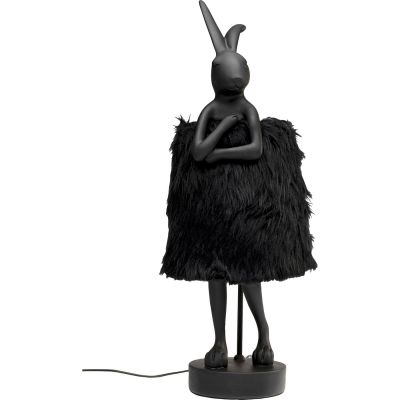 Table Lamp Animal Rabbit Fur Black/Gold 68cm 56673 у Києві купити kare-design меблі світло декор