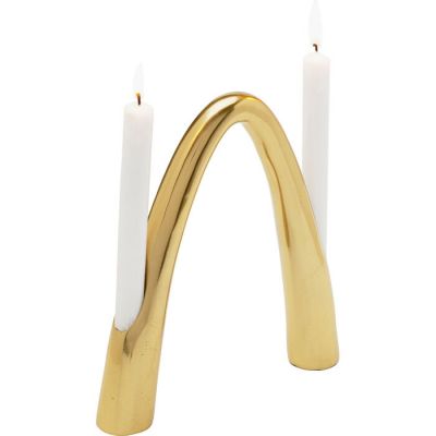 Candle Holder Bow Duo Gold 25cm 57124 в Киеве купить kare-design мебель свет декор