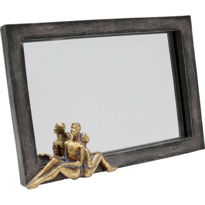 Дзеркало настільне прямокутне  KARE DESIGN Sitting Couple, 18х13 см, (сірий) 53648 у Києві купити kare-design меблі світло декор