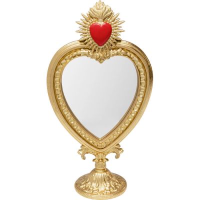 Дзеркало настільне KARE DESIGN Flaming Heart, 31 см, (золотий) 70839 у Києві купити kare-design меблі світло декор
