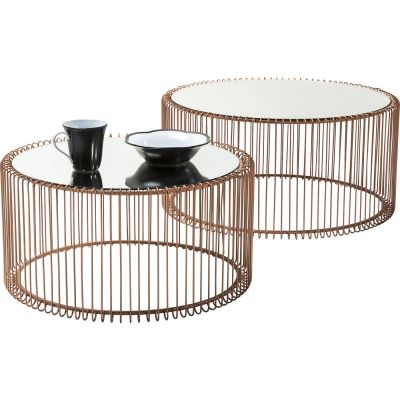 Журнальный столик Wire Copper (2/Set) 80198 в Киеве купить kare-design мебель свет декор